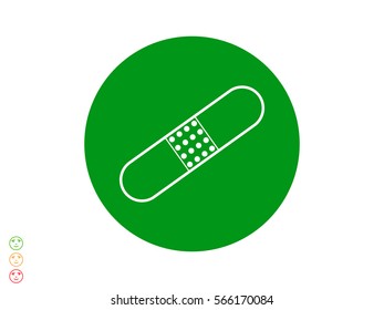 Medical plaster icon, vector illustration eps10