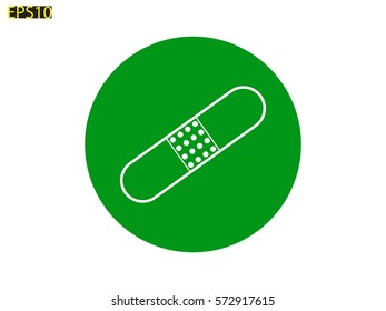 Medical plaster icon, vector illustration eps10
