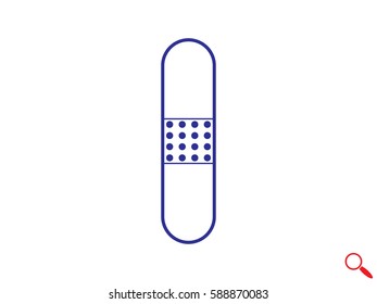 Medical plaster icon, vector illustration eps10