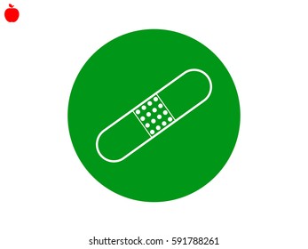 Medical plaster icon, vector illustration eps10