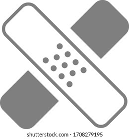 Medical plaster icon. Vector image.