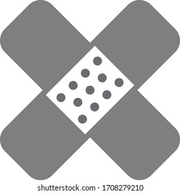Icono de yeso médico.Imagen vectorial.