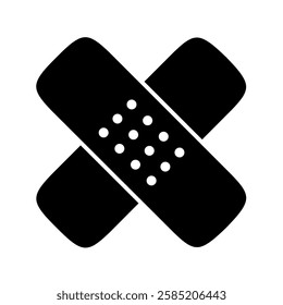 medical plaster icon vector on white background