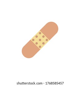 Medical plaster, Patch flat icon, vector illustration isolated on white background