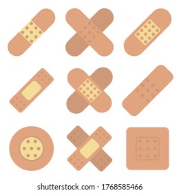 Medical plaster, Patch flat icon, vector illustration isolated on white background