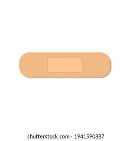 Medical plaster  realistic isolated on white background.Eps 10