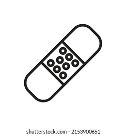 Medizinischer Gips einfache Symbol Vektorgrafik. Flachdesign