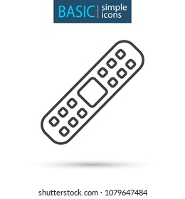 medical plaster simple line icon