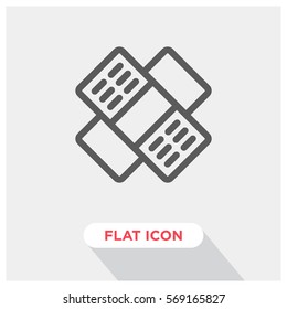 Medical plaster vector icon