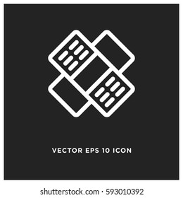 Medical plaster vector icon
