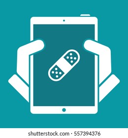 Medical plaster - Vector web icon