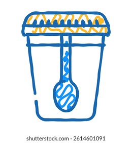 medical plastic package doodle icon sketch vector. medical plastic package sign. isolated symbol illustration