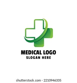 Medical Plus Gradient Logo Icon Template