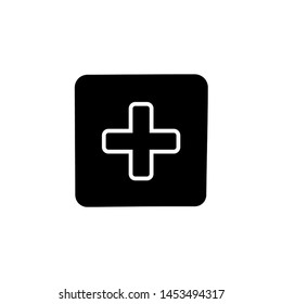 Medical Plus icon. concept web buttons. vector illustration. Flat design style