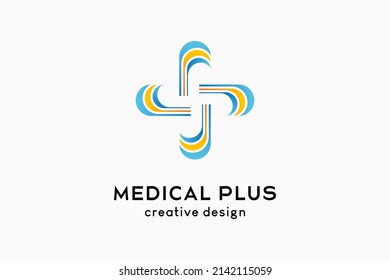 Diseño médico más logotipo con concepto creativo