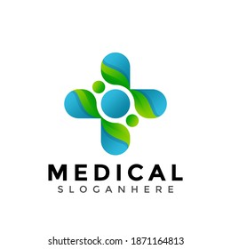 Medical Plus logo, Healthcare Colorful modern logos Designs Vector