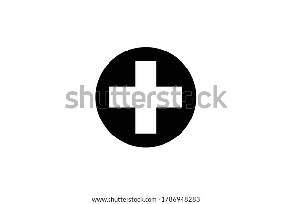 Medical plus logo icon\
vector