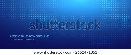 Medical Plus Sign Pattern in Abstract Health Background with Tech Element. Blue Vector and Hospital Symbol. Geometric DNA and Light Concept for Biotech Innovation.