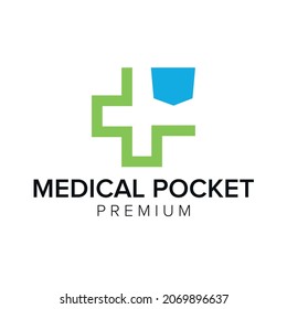 Medical Pocket Logo Icon Vector Template