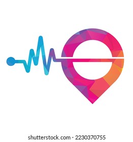 Medical Point logo designs concept vector. Healthcare Logo designs template.