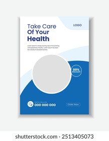 Cartaz Médico, Roll-Up Ou Folheto Dl, E Modelo De Projeto De Cartão De Rack Para Sua Empresa