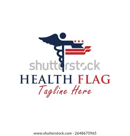 medical practice flag logo design