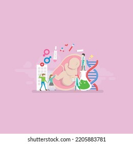 Medical Pregnancy Fertility Clinic Vector Concept