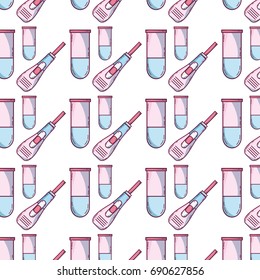 medical pregnancy test and checking result background