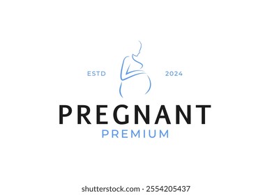 Medical pregnant woman or baby logo design vector illustration