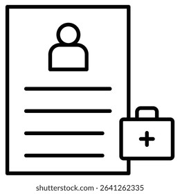 medical Prescription icon simple flat icon vector symbol