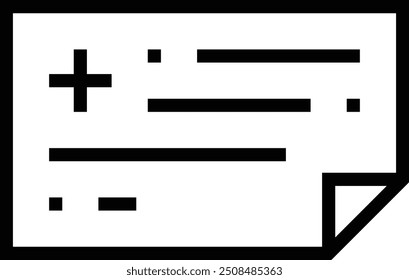 medical prescription icon. Thin linear style design isolated on white background