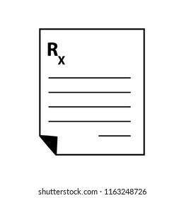 medical prescription isolated icon vector illustration design