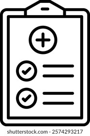 Medical Prescription vector icon. Can be used for printing, mobile and web applications.