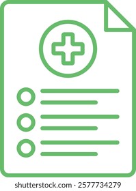 Medical Prescription vector icon. Can be used for printing, mobile and web applications.