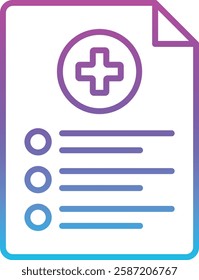 Medical Prescription vector icon. Can be used for printing, mobile and web applications.