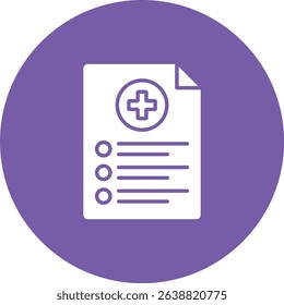 Medical Prescription vector icon. Can be used for printing, mobile and web applications.