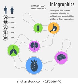 Medical presentation Infographics elements