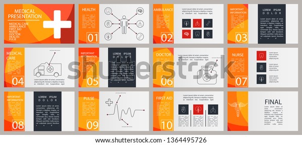 Medical Presentation Template Elements Slide Presentations Stock