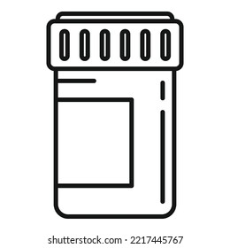 Medical probiotic icon outline vector. Lactobacillus gut. Good bacteria