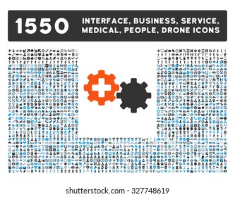 Medical Process and other web interface, business tools, people poses, medical service vector icons. Style is flat symbols, bicolored, rounded angles, white background.