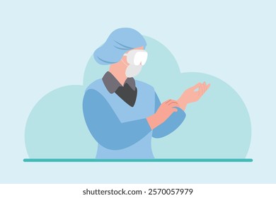 Medical professional Concept. Colored flat vector illustration isolated.