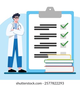 Medical Professional Reviewing Important Patient Documentation