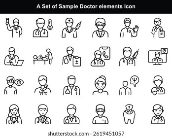  Medical Professionals And Healthcare Doctor Icons