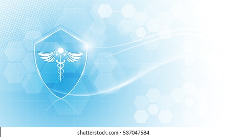 medical protection health care concept background