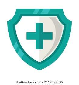 Medical protection icon design illustration. Vector design