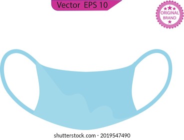 Medical protection mask, surgical mask, virus and infection protection, virus prevention, flu protection. Breathing medical respiratory mask. Hospital or pollution protect face masking. 