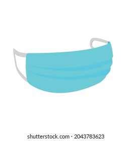 Medical protective mask on white background in vector style, Prevent Coronavirus, protection factor for corona virus,covid19,wuhan virus.