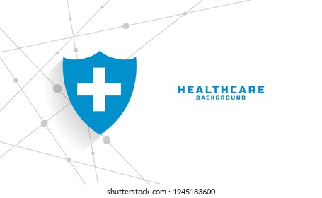 medical protective shield background template. vector illustration