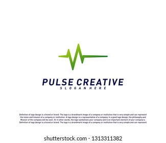 Medical Pulse or Wave logo design concept. Health Pulse logo template vector. Icon Symbol