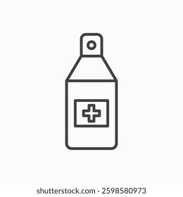 Medical pump icon isolated on white background